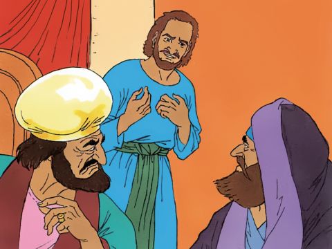 Judas: „Was wollt ihr mir geben, wenn ich ihn euch verrate?“ – Folie 4