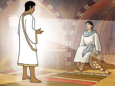 Der Engel antwortete und sprach zu ihr: Der Heilige Geist wird über dich kommen, und die Kraft des Höchsten wird dich überschatten; darum wird auch das Heilige, das geboren wird, Gottes Sohn genannt werden. (Lukas 1,35 – Luth) – Folie 7